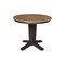 International Concepts 36 in. Solid Wood Round Top Pedestal Dining Table - 29.9 in. High, Hickory/Washed Coal K45-36RT-23B - alternate 1